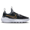 NIKE Flex Runner 2 Sneaker Kinder 007 - black/metallic gold-cool grey-white 31