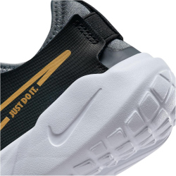 NIKE Flex Runner 2 Sneaker Kinder 007 - black/metallic gold-cool grey-white 34