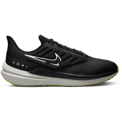 NIKE Air Winflo 9 Shield Fleece Laufschuhe gef&uuml;ttert Herren 001 - black/white-dk smoke grey-volt 38.5