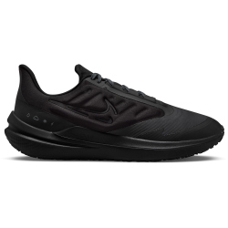 NIKE Air Winflo 9 Shield Fleece Laufschuhe gef&uuml;ttert Herren 007 - black/black-off noir-dk smoke grey 38.5
