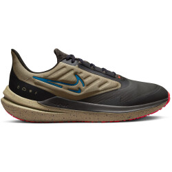 NIKE Air Winflo 9 Shield Fleece Laufschuhe gefüttert Herren 200 - medium ash/laser blue-khaki-black 41