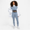 NIKE Sportswear Club High-Waist Leggings Damen 493 - ashen slate/black L