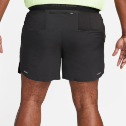 NIKE Stride Dri-FIT 7" Brief-Lined Laufshorts Herren 010 - black/black/reflective silv L
