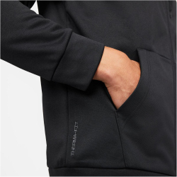 NIKE Therma-FIT Fitness Kapuzenjacke Herren 010 - black/black/white S