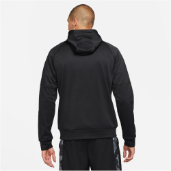 NIKE Therma-FIT Fitness Kapuzenjacke Herren 010 - black/black/white S