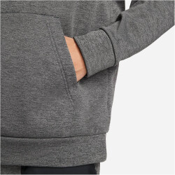 NIKE Therma-FIT Fitness Fleece Sweatshirt Herren 071 - charcoal heathr/black/black S
