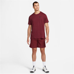 NIKE Pro Dri-FIT T-Shirt Herren 638 - dark beetroot/black S