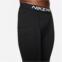 NIKE Pro Warm Tights Herren 010 - black/white M