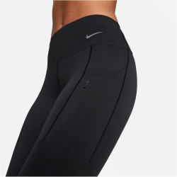 NIKE Dri-FIT Go Firm-Support Mid-Rise 7/8-Leggings mit Taschen Damen 010 - black/black XXS