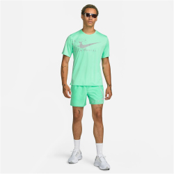NIKE Dri-FIT Run Division Miler kurzarm Laufshirt Herren 342 - green glow/reflective silv M