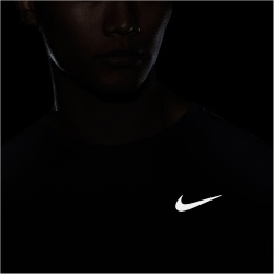 NIKE Dri-FIT Miler Run Division Flash langarm Laufshirt Herren 410 - midnight navy/reflective silv S