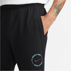 NIKE Dri-FIT D.Y.E. Fleece Trainingshose Herren 010 - black/dynamic berry M
