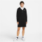 NIKE Sportswear Club Fleece Hoodie-Kleid Damen 010 - black/white XS