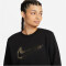 NIKE Sportswear Club Logo Fleece Rundhalsausschnitt Sweatshirt Damen 010 - black XS