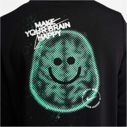 NIKE Dri-FIT D.Y.E. Fleece Fitness Sweatshirt Herren 010 - black/summit white M