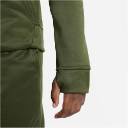 NIKE Therma-FIT Training Kapuzenjacke Jungen 326 - rough green/black/total orange M (137-147 cm)