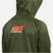 NIKE Therma-FIT Training Kapuzenjacke Jungen 326 - rough green/black/total orange M (137-147 cm)