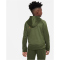 NIKE Therma-FIT Training Kapuzenjacke Jungen 326 - rough green/black/total orange M (137-147 cm)