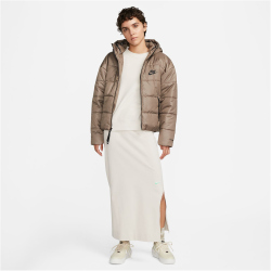 NIKE Sportswear Therma-FIT Repel Synthetic-Fill Kapuzenjacke Damen 040 - olive grey/black/black XL