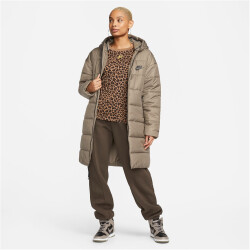 NIKE Sportswear Therma-FIT Repel Synthetic-Fill Parka mit Kapuze Damen 040 - olive grey/black/black M