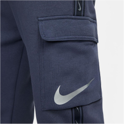 NIKE Sportswear Repeat Fleece Cargohose Herren 437 - thunder blue/mtlc cool grey XS