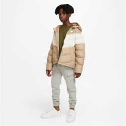 NIKE Sportswear Fleece Cargohose Jungen 064 - dk grey heather/rough green S (128-137 cm)