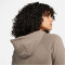 NIKE Sportswear Essential Hoodie Damen 040 - olive grey/black S
