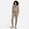 NIKE Sportswear Essential Hoodie Damen 040 - olive grey/black S