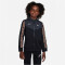 NIKE Sportswear Repeat Kapuzenjacke Jungen 010 - black/dk smoke grey/white S (128-137 cm)