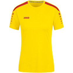 JAKO Power kurzarm Trikot Damen 302 - citro/rot 34