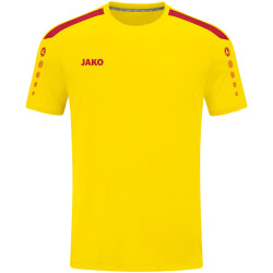 JAKO Power kurzarm Trikot Herren 302 - citro/rot XXL