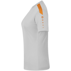 JAKO Power kurzarm Trikot Damen 846 - soft grey/neonorange 34