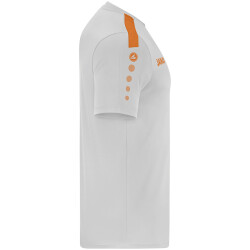 JAKO Power kurzarm Trikot Herren 846 - soft grey/neonorange 4XL