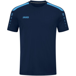 JAKO Power kurzarm Trikot Kinder 910 - marine/skyblue 116