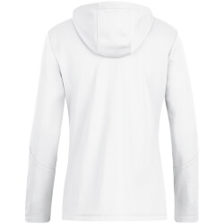 JAKO Power Kapuzenjacke Damen 004 - weiß/rot 34