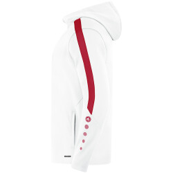 JAKO Power Kapuzenjacke Damen 004 - weiß/rot 34