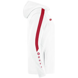 JAKO Power Kapuzenjacke Damen 004 - weiß/rot 34