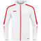 JAKO Power Kapuzenjacke Kinder 004 - weiß/rot 140