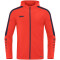 JAKO Power Kapuzenjacke Damen 375 - flame/marine 34