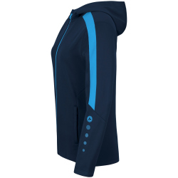 JAKO Power Kapuzenjacke Damen 910 - marine/skyblue 34