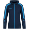 JAKO Power Kapuzenjacke Damen 910 - marine/skyblue 34