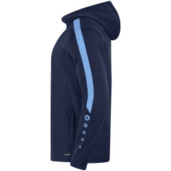 JAKO Power Kapuzenjacke Herren 910 - marine/skyblue XL