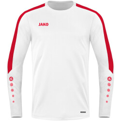 JAKO Power Sweatshirt 004 - weiß/rot M