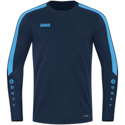 JAKO Power Sweatshirt Kinder 910 - marine/skyblue 116