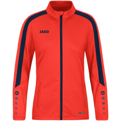 JAKO Power Polyesterjacke Damen 375 - flame/marine 40
