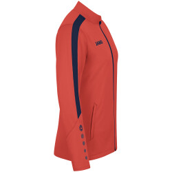 JAKO Power Polyesterjacke Damen 375 - flame/marine 40