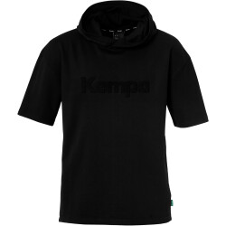 Kempa Black&White Kapuzenshirt schwarz L