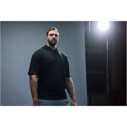 Kempa Black&White Kapuzenshirt schwarz 3XL