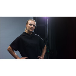 Kempa Black&White Kapuzenshirt Damen schwarz XS