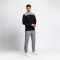 Select Oxford Sweatshirt schwarz/grau S